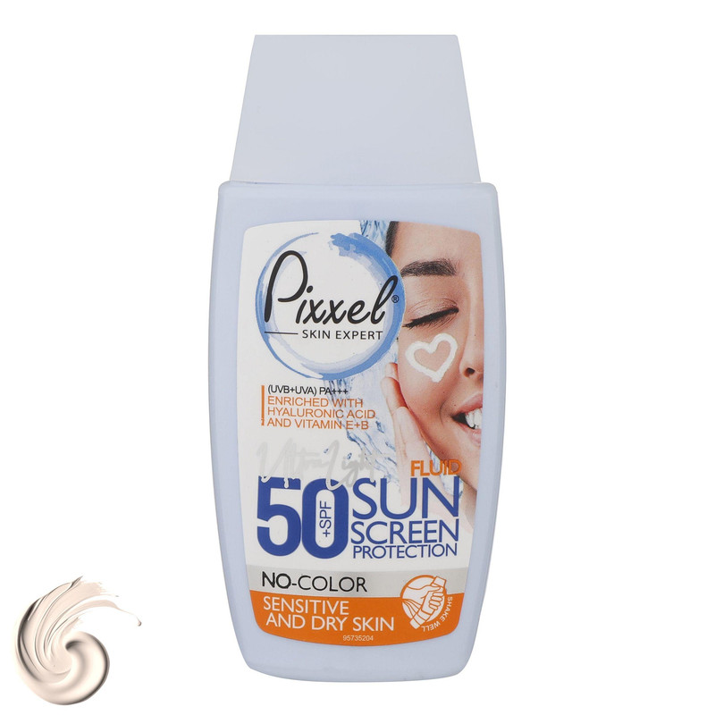 کرم ضد آفتاب بی‌رنگ پیکسل، SPF 50، مدل Sensitive