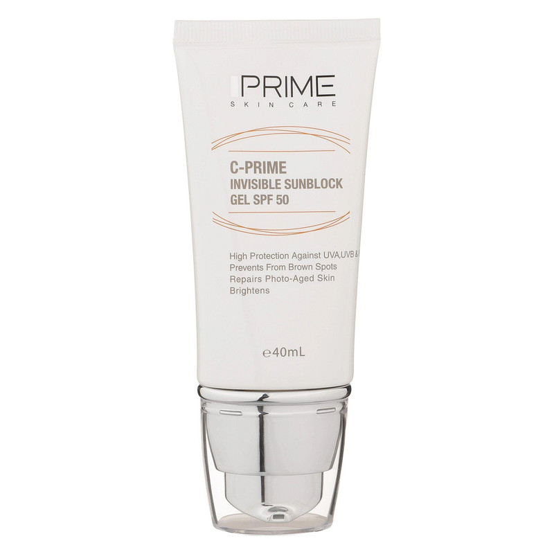 ژل ضد آفتاب بی‌رنگ پرایم، SPF 50، مدل C-Prime