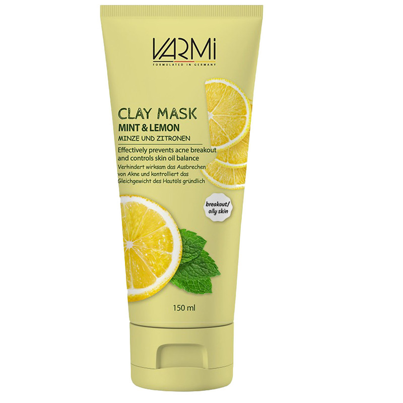 ماسک صورت وارمی مدل خاک رسی نعناع و لیمو مناسب پوست های چرب