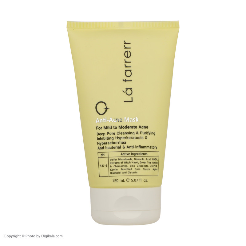 ماسک صورت لافارر مدل ضد آکنه مناسب پوست های مستعد آکنه