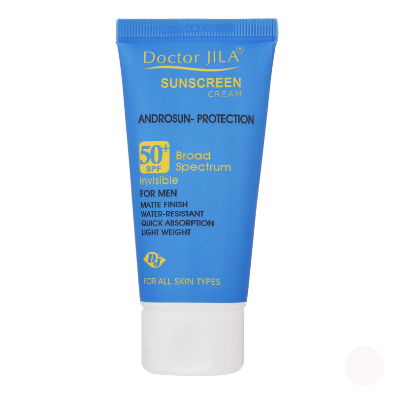 کرم ضد آفتاب بدون رنگ آقایان دکتر ژیلا SPF 50 مدل Androsun